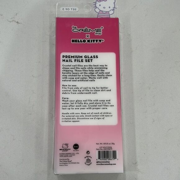 The Crème Shop x Hello Kitty Premium Glass Nail File Set (Red) TIK TOK CRAZE - Picture 3 of 4